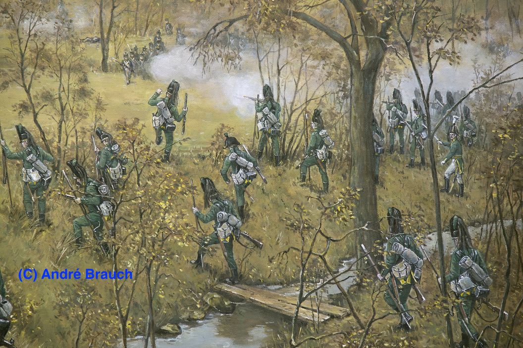 Weimarer Scharfschützen in der Schlacht bei Auerstedt 1806
